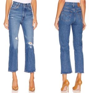 NWT Levi’s Ribcage Straight Ankle Jeans Revolve